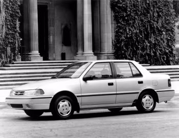 1993–95 Hyundai Excel Sedan [North America] (X2) '1992–95