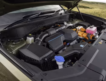Sous la capuche Hyundai Santa Fe Hybrid [UK-spec] (MX5) '2024–pr.