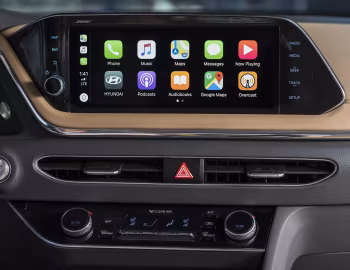 Интерьер 2020–23 Hyundai Sonata Limited [North America] (DN8) '2019–23