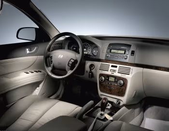 Интерьер 2006–08 Hyundai Sonata [North America] (NF) '2005–08
