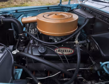 Under the hood 1961 Imperial Crown Convertible (RY1-M 925) '1960–61