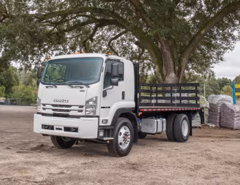 2017–21 Isuzu FTR with Morgan ProStake platform body [North America] '2016–21