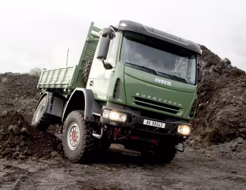 Iveco EuroCargo 140 E 18 4×4 with Rolfo tipper body '2005–08