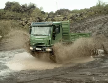 Iveco EuroCargo 140 E 18 4×4 with Rolfo tipper body '2005–08