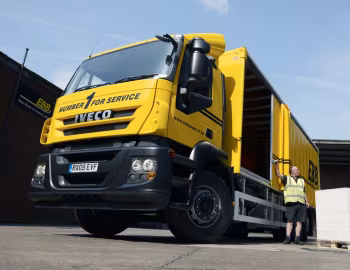 Iveco Stralis AD260S33YP/S rigid with Don-Bur slide-a-side body [UK-spec] '2009