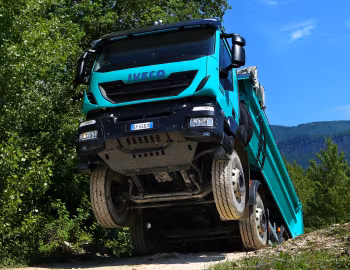 Iveco Trakker Hi-Land 500 rigid 8×4 with Gervasi tipper body '2013–pr.