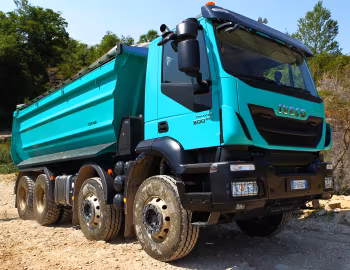 Iveco Trakker Hi-Land 500 rigid 8×4 with Gervasi tipper body '2013–pr.