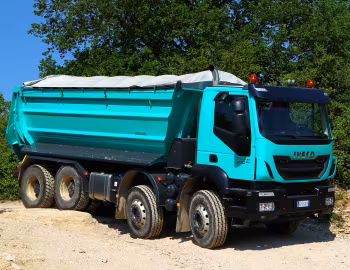Iveco Trakker Hi-Land 500 rigid 8×4 with Gervasi tipper body '2013–pr.