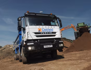 Iveco Trakker 410 EEV 8×4 with Thompsons tipper body [UK-spec] (AD410T41) '2011–12