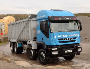 Iveco Trakker 410 8×4 with tipper body [UK-spec] (AT410T41) '2007–12
