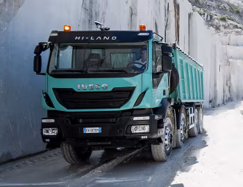 Iveco Trakker Hi-Land 500 rigid 8×4 with Cantoni & C S.p.A. tipper body '2013–pr.