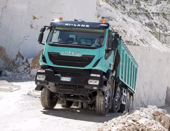 Iveco Trakker Hi-Land 500 rigid 8×4 with Cantoni & C S.p.A. tipper body '2013–pr.