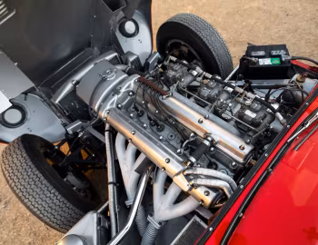 Sous la capuche Jaguar D-Type (XKD518) '1955