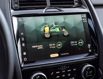 Interior Jaguar E-Pace R-Dynamic P300e AWD Black Pack [Worldwide] '2020–24
