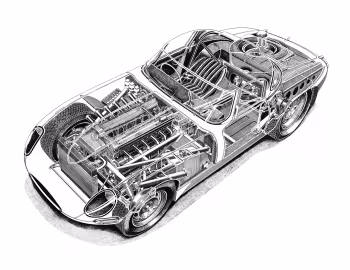 Jaguar E-Type Lightweight Roadster (Series I) '1964
