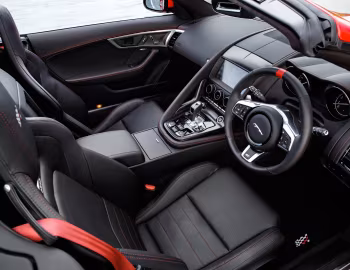 Interior Jaguar F-Type "Chequered Flag" Convertible [UK-spec] '2018–20