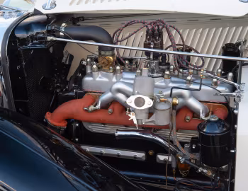 Under the hood SS 1 Fixed Head Coupe '1936