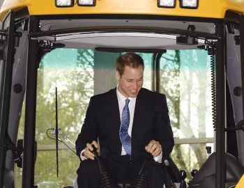 JCB 3CX "750000th machine", Prince William of Wales