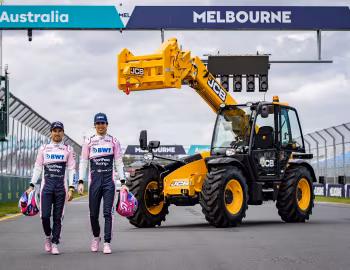 JCB 531-70 Loadall, Sergio Pérez, Lance Stroll