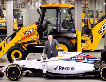 JCB 3CX eco, Williams FW40, Anthony Paul Bamford