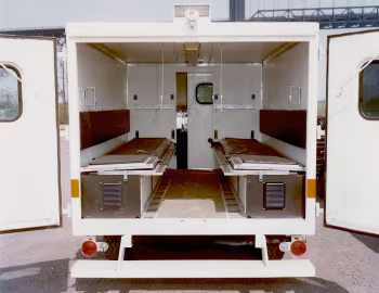 Interior 1976 Jeep J20 US Navy Ambulance
