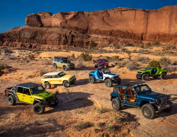 Jeep Cherokee, Jeep Wrangler, Jeep Grand Wagoneer, Jeep Gladiator