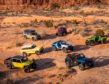 Jeep Cherokee, Jeep Wrangler, Jeep Grand Wagoneer, Jeep Gladiator