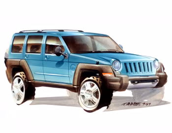 Поисковый эскиз Jeep Liberty, 1997 г.