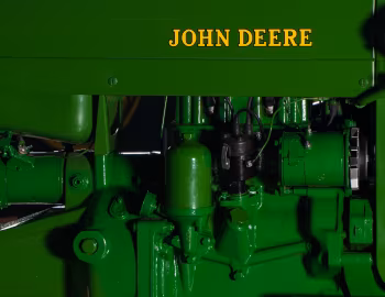 Sob o capô John Deere 420T-RC Gasoline '1956–58