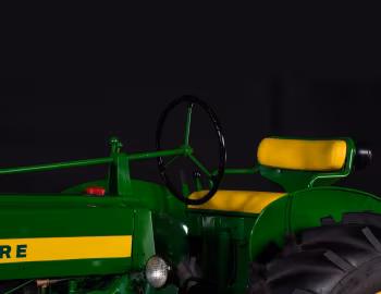 Interior John Deere 520 All-Fuel adjustable wide front '1956–58