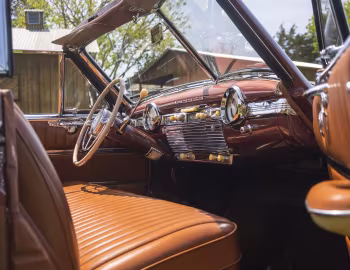 Interior 1949 Kaiser DeLuxe Convertible Sedan (4922) '1948–49