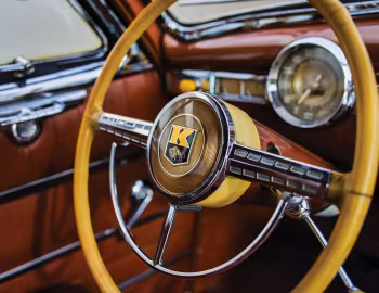 Interior 1949 Kaiser DeLuxe Vagabond 4-door Utility Sedan (K4925)
