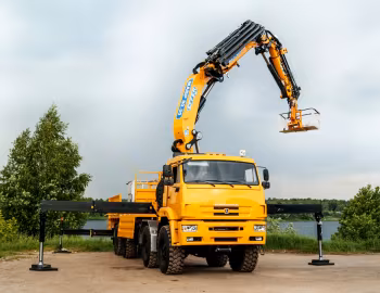КамАЗ-6560-43 с КМУ EFFER 855 6S JIB 6S '2013–pr.