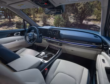 Interior 2025–pr. Kia Carnival HEV Dark Edition [North America] (KA4) '2024–pr.