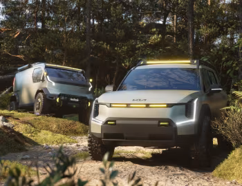 Kia EV9 ADVNTR Concept, Kia PV5 WKNDR Concept