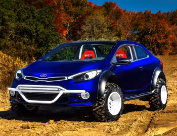 Kia Forte Koup Mud Bogger by Lux Motorwerks '11.2015