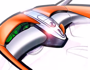 Sketch Kia KCD-I Slice Concept '01.2003