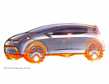 Sketch Kia KCD-I Slice Concept '01.2003