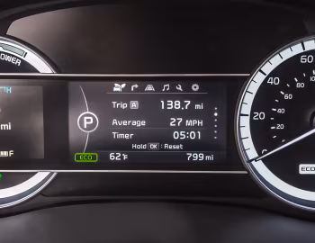 Dashboard 2017–19 Kia Niro [North America] (DE) '2016–19