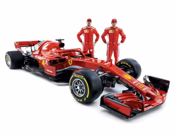 Ferrari SF71H, Sebastian Vettel, Kimi Räikkönen