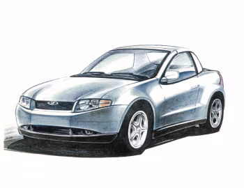 Sketch Lada Roadster Concept '2000