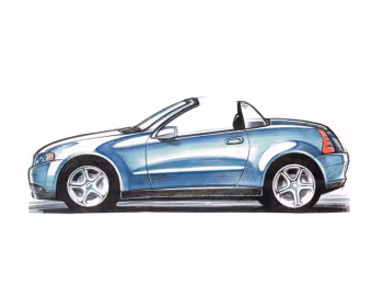 Скетч Lada Roadster Concept '2000
