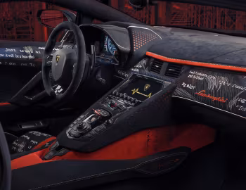 Intérieur Lamborghini Aventador S by Yohji Yamamoto '10.2020