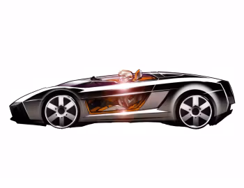 Esboço (sketch) Lamborghini Concept S '03.2005