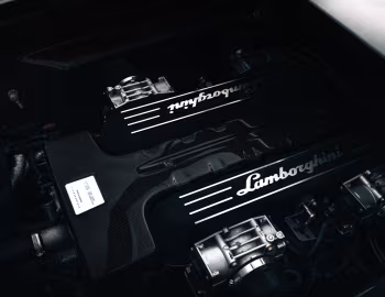 Sob o capô Lamborghini Murciélago LP 640 "VERSACE" '2007