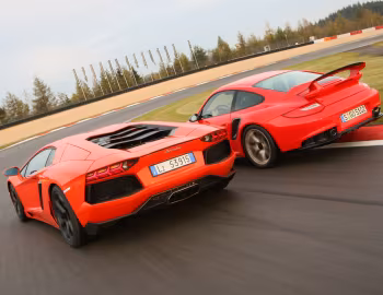 Lamborghini Aventador LP 700-4, Porsche 911 GT2 RS