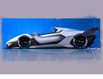 Esboço (sketch) Lamborghini SC20 '12.2020