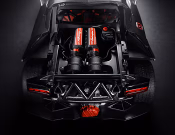 Sob o capô Lamborghini Sesto Elemento '10.2010