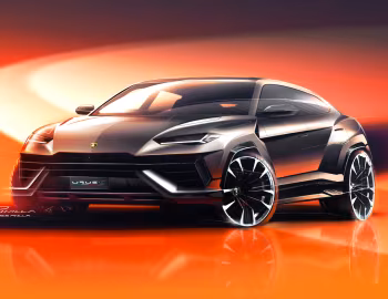 Esboço (sketch) Lamborghini Urus '2022–24