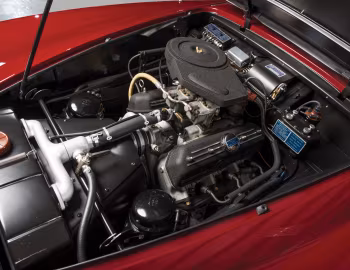 Sous la capuche Lancia Aurelia PF200 Spyder (B52#1052) '1953